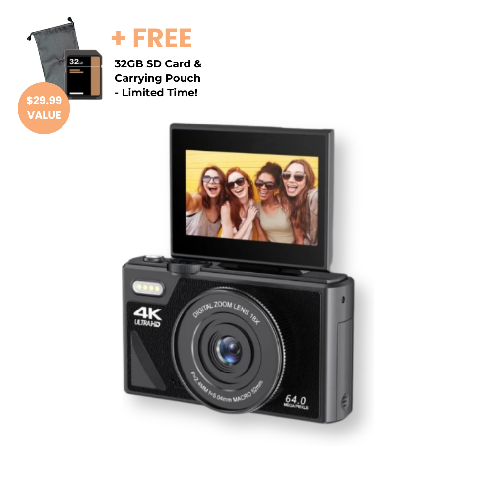 Fliky - 4K Flip Screen Camera